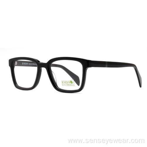 Women Custom Square Bevel ECO Acetate Optical Frame